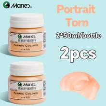 2 Bottle Marie's Fabric Paint, 50ml/1.7fl. Oz - Vibrant Colors Available For Clothes Permanent, Professional Textile Pigments Kit For Artists & Crafters, Ideal Gifts Art Tools For T-Shirts, Shoes, Jeans, Canvas Bags, DIY Projects In Christmas, New Year - 2pcs - View 15
