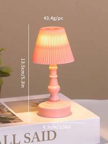 Mini Cute Desk Lamp, New French Retro Creative Flower Lantern Pattern Design Pleated Lily Flower Mood Dopamine Color Bedside Decor Night Light, Ideal Gift For Family And Friends On Holidays And Birthdays - Nhiều màu - Xem 13