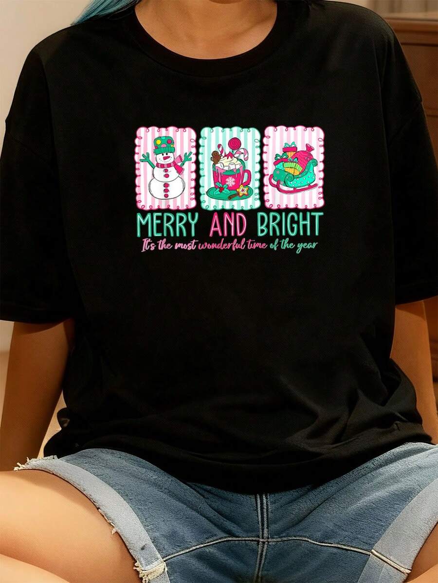 Women T-Shirts - Black - View 1