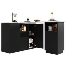 Bar Tables - Black + MDF-1 - View 11