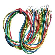 Dây chun chắc chắn có móc đôi dài 78,74 inch/39,37 inch dùng để buộc đồ trong cốp xe, dây buộc ngoài trời, dây chun co giãn di động, dây phơi quần áo - Chống trượt, đường kính dây khoảng 11,5mm, dây buộc hành lý, phù hợp cho SUV/ô tô/xe máy | Dây sắp xếp đồ đa năng cho ghế sau và cốp xe (màu ngẫu nhiên) - Chất liệu polyester, có dây rút, dây sắp xếp đồ trong cốp | Dây trang trí | Dây bền, phụ kiện cốp xe - Nhiều màu - Xem 1