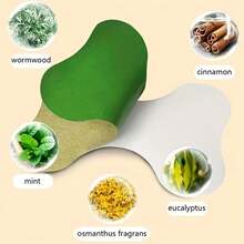 60pcs Mugwort Patches For Waist, Leg, Shoulder, Knee, Lumbar, Daily Care, Gentle, Non-Irritating, Plant Essence, Mugwort, Ginger, Traditional Chinese Medicine - Green - View 3