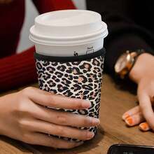 3pcs Iced Coffee Cup Sleeve For Large Sized Cups, Reusable Neoprene Iced Coffee Cup Holder For Hot Cold Drinks - Multicolor - View 4