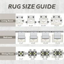 6x9 Washable Large Retro Soft Non-Slip Low Pile Area Rugs Living Room, Bedroom, Dining Room, Office (Beige, 6' X 9') - 灰褐色 - 查看 7
