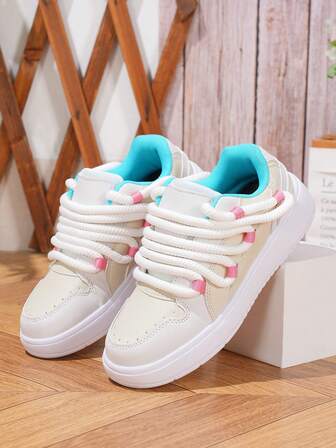 Soft Sole Breathable Colorblock Casual Sneakers For Women