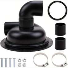 1pc Vacuum Dust Separator Cyclone Separator Lid With Elbow, Woodworking DIY Easy To Install Cyclone Cover Dust Collector, Reusable Cyclone Separator Cover For Replacement Spare Part For Dust Collection Systems