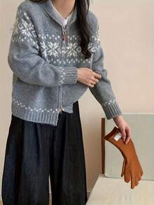 Women Sweaters - Grey - View 6