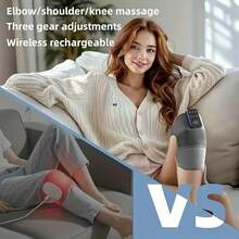Wireless Leg Massager With LCD Display, 3 Vibration Modes & 5 Temperature Settings, Compact & Convenient For Personal Use Or Gift