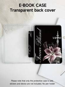 1pc The Cross And Lilies Tablet Case & Kindle E-Book Case Compatible With IPad Air 8(M4)2026(11/13-Inch), 10th Generation, 11/Air 4th/Air 7th/9.7 Inches, Compatible With Samsung Galaxy Tab A9 Plus, Kindle (11th Generation-2024 Release)(6 Inch), Kindle Paperwhite 12th Gen 2024, Great Holiday Gift, Stylish And Simple Pattern. - Multicolor - View 7