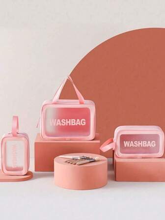 时尚女士便携式化妆包，双层哑光干湿分离洗漱包，旅行化妆品收纳包，美容包，化妆包，化妆品整理包，洗漱包，游泳健身包，男女通用洗漱包，旅行化妆包，宿舍必备，返校行李箱，女士和女孩学生化妆品整理包，礼品