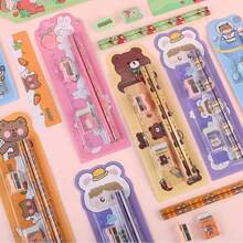 5/10/20/40pcs Set Of Elementary School Pencils, Stationery Gift Box, Student Pencil Stationery Gift Pack - Halloween, Christmas, Thanksgiving Gifts, Rewards (Accessory Colors Random) - Multicolor - View 6