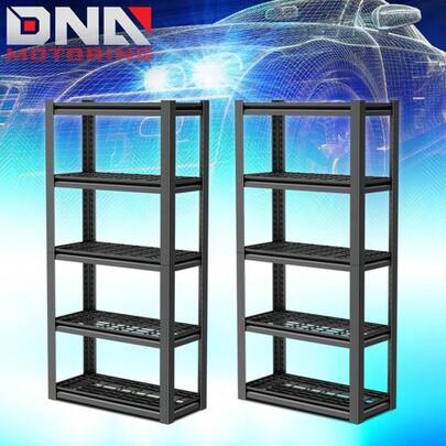[Set Of 2]72 5-Tier Heavy Duty Adjustable Garage Shelving Units Storage Shelves