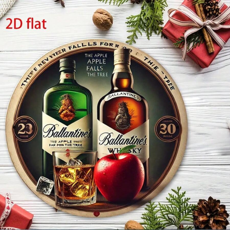 Flat Vintage Ballantine's Scotch Whisky Aluminum Tin Metal Signs Home Décor 8x8 - 1TYA20837 - 查看 1