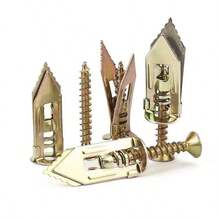 50颗石膏板膨胀螺丝，方便连接石膏板、纤维水泥板、石膏板、灰泥板，镀锌膨胀螺丝，紧固件