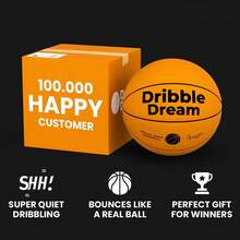 Silent Basketball | Superior Bounce, Soft-Touch Material, And Noiseless Performance | Indoor Activity Gifts | The Perfect Holiday Gift. - 橘色 - 查看 2