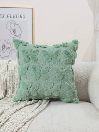 1 stycke broderat fjärils-plyschörngott, örngott till sänggaveln, ryggstödsöverdrag till kontor. Vadderat fjärils-dekorativt örngott är lämpligt för heminredning under festivaler