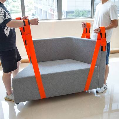 2-Pack Heavy Duty Furniture Moving Straps - Adjustable Lifting & Carrying Belt For Mattress, Appliances,  Solo Moving Kit-Prevent Back Injury-Adjustable Carry Belt For Mattress Couch Piano