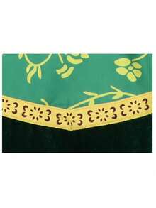 1pc Random Print Polyester Cosplay Costume, Fiona Princess Green Monster, Suitable For Spring, Summer, Autumn, Winter