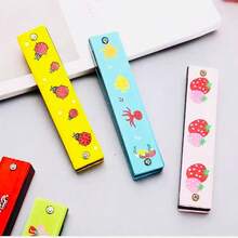 16-Hole Wooden Cartoon Harmonica, Creative Musical Instrument For Beginners, Toy Mouth Organ - Multicolor - View 3