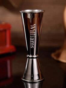 1pc Customized Cocktail Jigger, Personalized Engraved Stainless Steel Cocktail Jigger, Custom Gift For Bartenders, Exclusive Gift For Mixologists - Multicolor - View 6