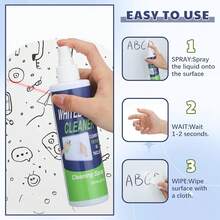12 Pack Whiteboard Cleaner Spray Bottle 8.5oz Dry Erase Board Surface Cleaner White Board Cleaning Spray Removes Stubborn Marks From Chalkboard,12
