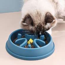 Slow Feeder Dog Bowls Anti-Choking Puzzle Pet Bowls Non Slip Interactive Maze Dishes For Dogs And Cats Food Training - 藍色 - 查看 2