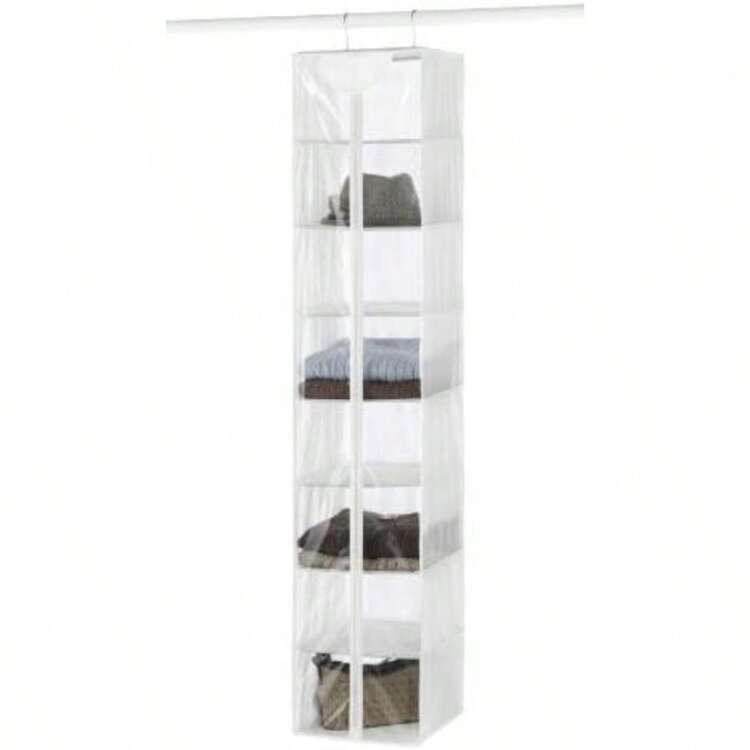 Whitmor 6044 – 275 – Bolsa de Colgar Suéter(Clear 8 Section) - Multicolor - Añade 2