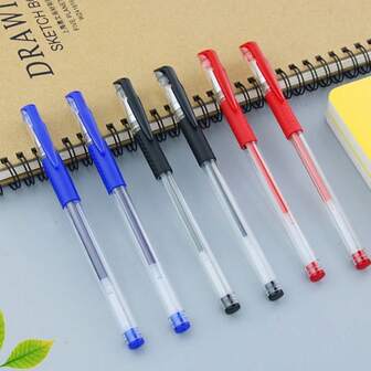 European Standard Neutral Pen Carbon Office Signature Pen 0.5mm Bullet Head Red Blue Black Student Stationery
