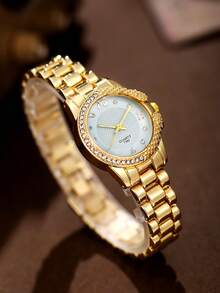 Relógio feminino moderno, versátil, elegante e charmoso (1 unidade), disponível em várias cores, ideal para presentear sua irmã, perfeito para uso diário, essencial para o Halloween, Natal ou aniversário. - Multicolorido - Ver 7