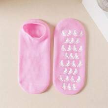 1双硅胶保湿舒缓袜，1套浮石高弹吸水压力袜套装，可重复使用的芦荟袜，夜间SPA袜，男女通用防滑凝胶后跟袜，适用于干燥肌肤、脚部干裂粗糙的皮肤，居家足部护理，可搭配您喜爱的乳液和面霜使用，母亲节礼物，多种组合可选 - 彩色 - 查看 14