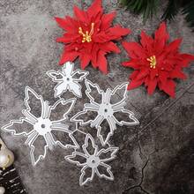 1件装花瓣切割模具 - DIY剪贴簿和卡片制作模板，剪刀，花卉系列