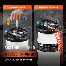 EWK 105L Pneumatic_Manual Oil Extractor Pump For Oil Change, Fluid Extractor For Automotive Fluids Vacuum Evacuation - ColorA - View 4