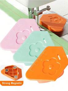 Guía magnética multicolor para máquina de coser, con protector anti-rizado de tela y localizador de escala - Material de plástico, sin batería requerida (color aleatorio) - Multicolor - Ver 2