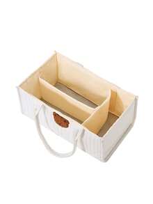 1 Túi đựng tã đa năng, Túi đựng tã gấp gọn dung tích lớn cho mẹ, thích hợp cho mọi mùa - trắng - Xem 5