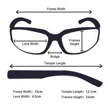 1副摩托车运动护目镜，防风防护眼镜，透明运动眼镜，骑行眼镜 - 黑色 - 查看 3