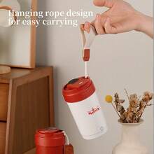 Temperature Display Auto Stirring Cup, Automatic Magnetic Self-Stirring Coffee Mug With Temperature Display, Portable , One-Touch Operation, Easy Cleaning Design, Suitable For Home And Office Use, Compatible With Coffee, Tea And Hot Drinks - An Ideal Gift For Coffee Lovers - Multicolor - View 6