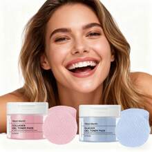 The Gel Toner Pad Contains Collagen And Hyaluronic Acid To Soothe Sensitive Skin, Control Oil And Fat, Brighten Skin Tone And Improve Skin Elasticity. It Is Applicable To All Skin Types, Men And Women. It Is A Universal Christmas, New Year And Valentine's Day Gift - 彩色 - 查看 3