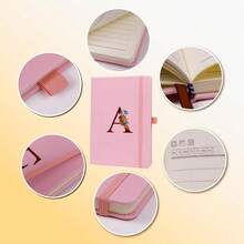 Pink Notebook For Women, 5.7\X8.3\ A5 Journal Notebook With Letter L, Dual-Sided Writing Notebook With Dividers, Cute Leather Journal For Work, Business, Schoolsss, Meetings, Travelers, Small Notebook,L - L - 查看 6