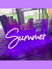 1pc Customizable Acrylic Neon Light Sign - USB Powered, Dimmable LED Lights, Suitable For Party, Birthday, Bedroom, Christmas, Thanksgiving, New Year, Valentine's Day And Other Occasions, Customizable LED Name Plate - Multicolor - View 3