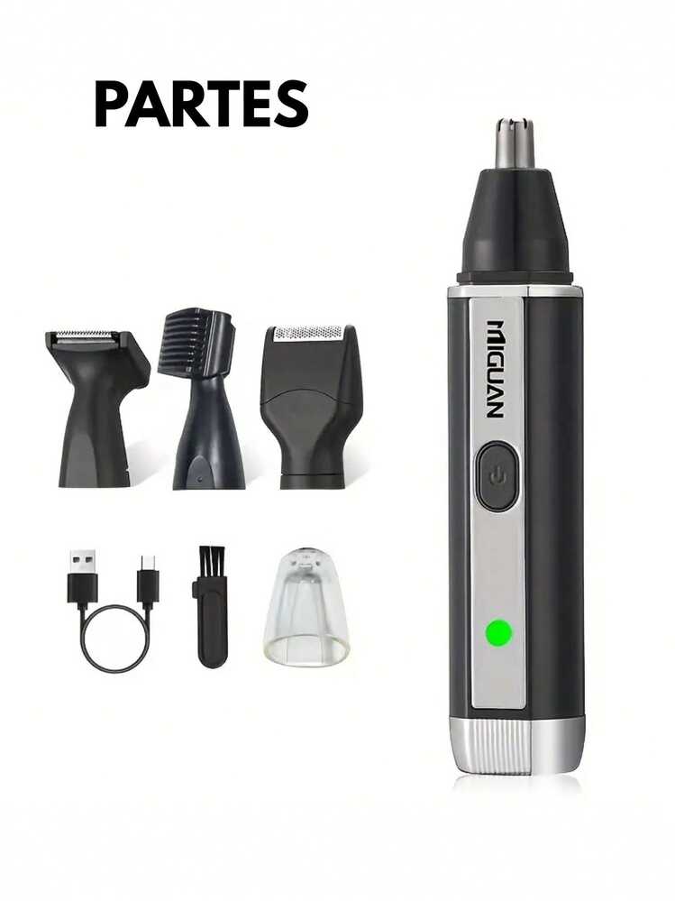 Set de recortadora para hombre,kit de corte de cabello profesional para arreglo personal, kit de herramientas integradas para recorte, adecuado para uso doméstico,recortadora de barba, afeitadora, maquinilla de afeitar para el arreglo personal de hombres, fácil de limpiar, Regalo para el Día del Padre/regalo navideño - Negro - Añade 2
