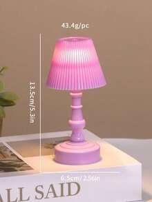 Mini Cute Desk Lamp, New French Retro Creative Flower Lantern Pattern Design Pleated Lily Flower Mood Dopamine Color Bedside Decor Night Light, Ideal Gift For Family And Friends On Holidays And Birthdays - Nhiều màu - Xem 9