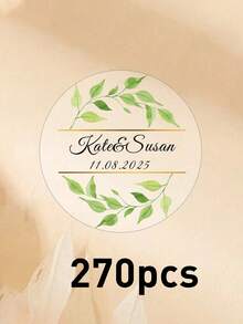 54-540 chiếc thẻ cưới cá nhân hóa trong suốt, nhãn dán quà tặng cưới hình tròn tùy chỉnh, thiết kế lá xanh, nhãn dán tên và ngày tháng cá nhân hóa, nhãn dán quà tặng cá nhân hóa hình tròn bằng PVC trong suốt chống thấm nước tùy chỉnh, trang trí, phong cách, đáng yêu, tùy chỉnh, 4x4cm, nhãn dán cho chai nước, hộp đựng, vợ, đồng nghiệp, gia đình, quà tặng độc đáo cho kỷ niệm, ngày Valentine, nhãn tiệc cưới, tình yêu vĩnh cửu - phong cách A - Xem 14