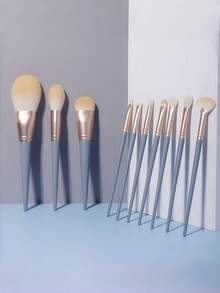 10pcs/Set High Quality Makeup Brushes, Soft Synthetic Nylon Hair, Upgraded Longer ABS Plastic Handle, Assist Quick Makeup Application, Facial Makeup Tools Include Powder Brush, Blush Brush, Contour Brush, Eyeshadow Brush, Eyeliner Brush, Smudge Brush, Concealer Brush, Multi-Functional Makeup Brush Set, Suitable For Beginners, Festivals, Christmas, Valentine's Day, New Year Gifts For Women,Brush Set,Makeup Brush Kit,Make Up Brush Set,Make Up Set Complete,Makeup Brush Set,Complete Makeup Kit,Brush Kit,Brushes Makeup Set,Makeup Gift Set - Multicolor - View 6