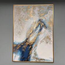 SURELIFE 1套现代金色帆布画框 DIY金属油画框 墙框 照片框 帆布印刷墙艺术框 海报框（不含玻璃） - 彩色 - 查看 6