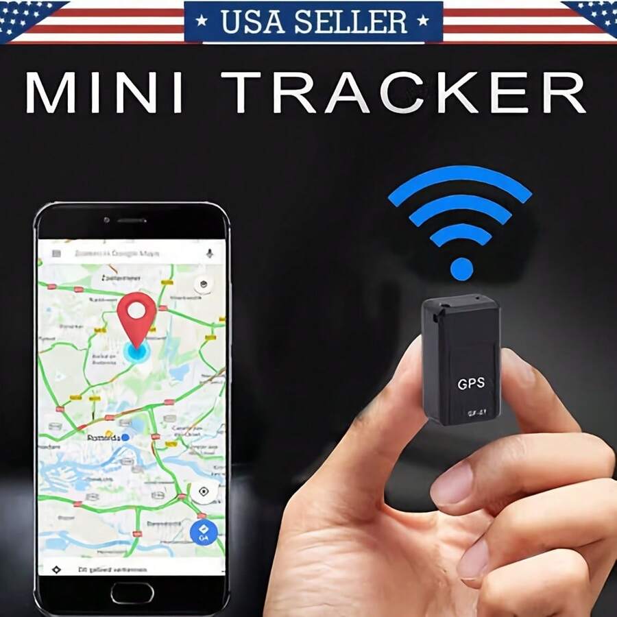 Mini GPS Tracker - A GPS Tracker Suitable For Cars, Trucks, Homes And Assets, Featuring Real-Time Positioning, Long Battery Life, GSM SIM Card And Anti-Theft Functions - The Ideal Choice For Management - màu đen - Xem 1