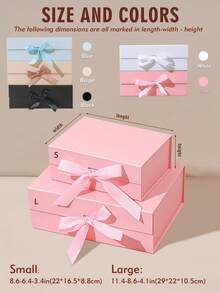 Personalized Magnetic Ribbon Gift Box, Customized Bridesmaid Invitation Box, Bride's Gift Box, "Will You Be My Bridesmaid?" Box, Wedding Gift Box - Multicolor - View 8