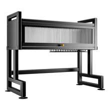 Over The Sink Dish Drying Rack - Dish Drainer With Hooks & Utensil Holder For Kitchen - Black - View 1