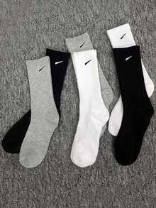 9双装纯棉运动袜，包括中筒袜、短袜、及膝袜和高筒袜，男女通用，适合篮球、足球等运动，四季皆宜。