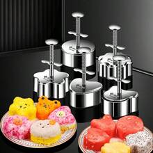 304 Stainless Steel Sushi & Vegetable Roll Mold, Mold For Making Sushi, Pressed Rice, Meat Pies, Fruits, Watermelon And Other Edible Shapes - Multicolor - View 8