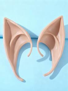 1 Pair Fashionable Minimalist Exaggerated Party Elf Ear Shaped Plastic Earrings - Multicolor - View 1